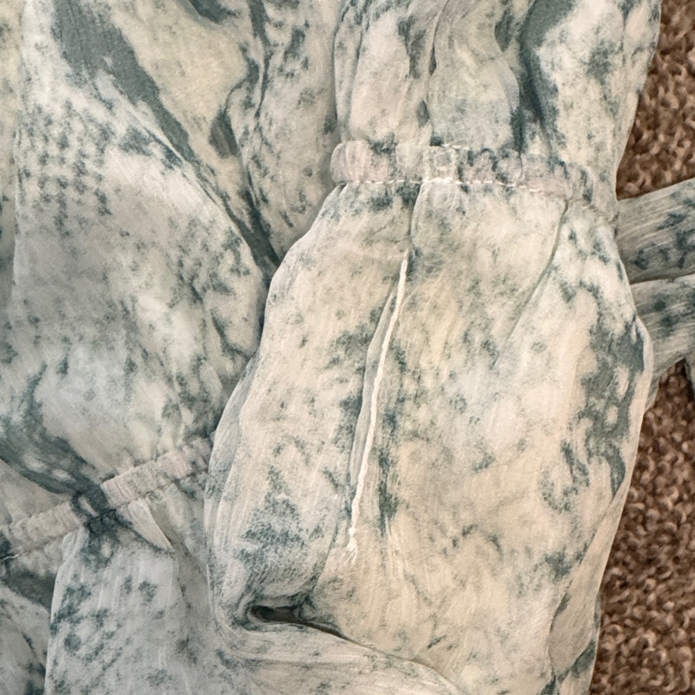 TCEC Green and White Snake Print Vacation Coastal Romper Size S - Picture 11 of 11